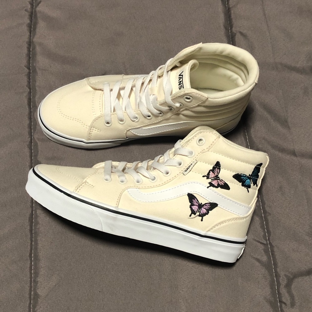 New VANS Filmore Hi Embroidered Butterfly Mars Hi-Top Women
